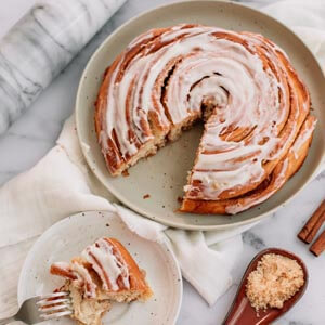 Giant cinnamon roll